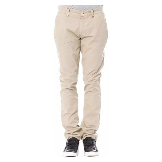 Verri Beige Cotton Men Chino Pant Verri