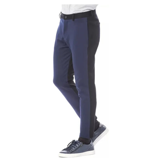 Verri Blue Viscose Men Pants Jeans & Pants Verri