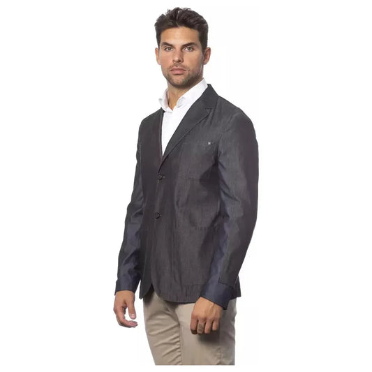 Verri Gray Cotton Men's Blazer Verri