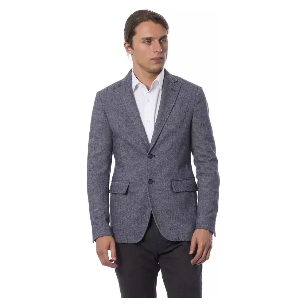 Verri Blue Polyester Men Blazer Verri