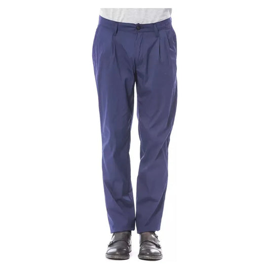 Verri Blue Cotton Men Pant Verri