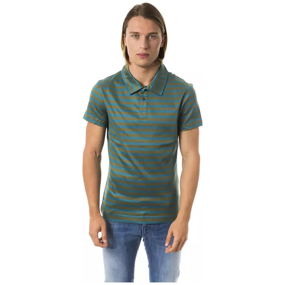 BYBLOS Green Cotton Men Polo BYBLOS