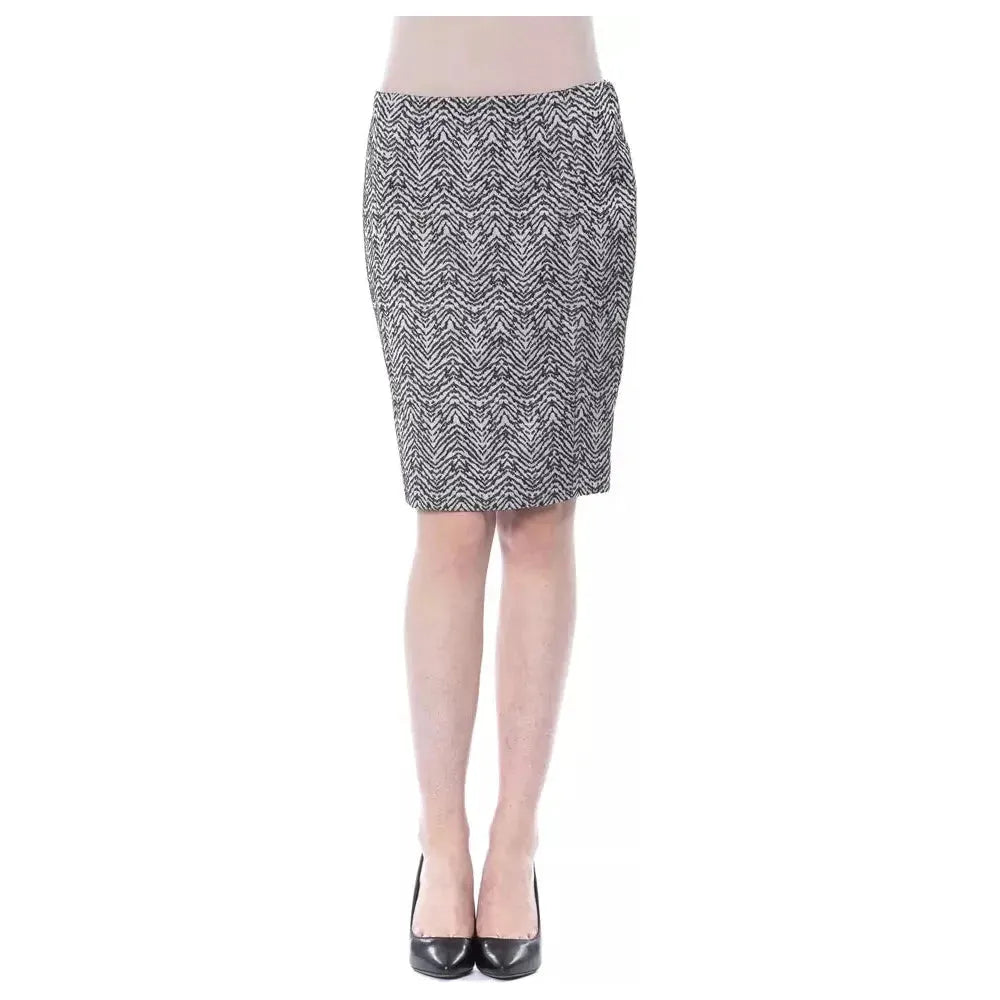 BYBLOS Black Viscose Women Skirt WOMAN SKIRTS BYBLOS