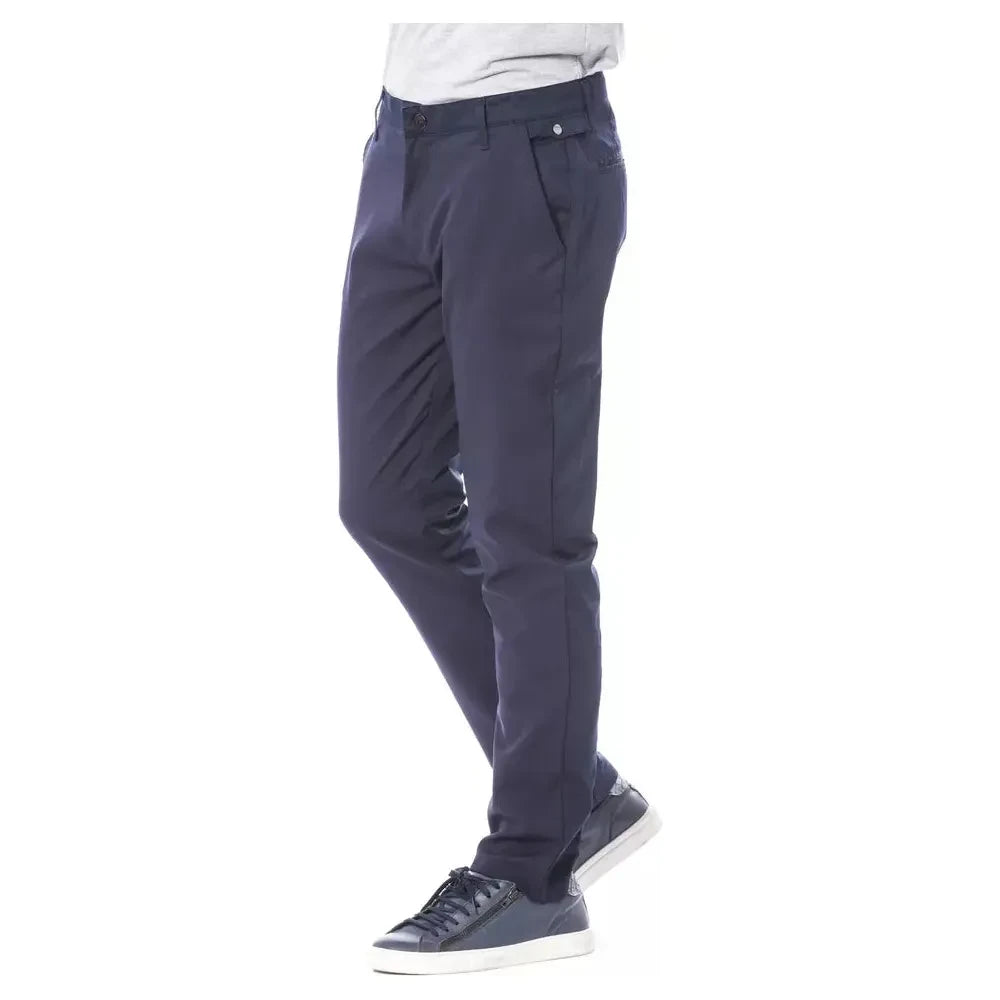 Verri Blue Polyester Men Pant Verri