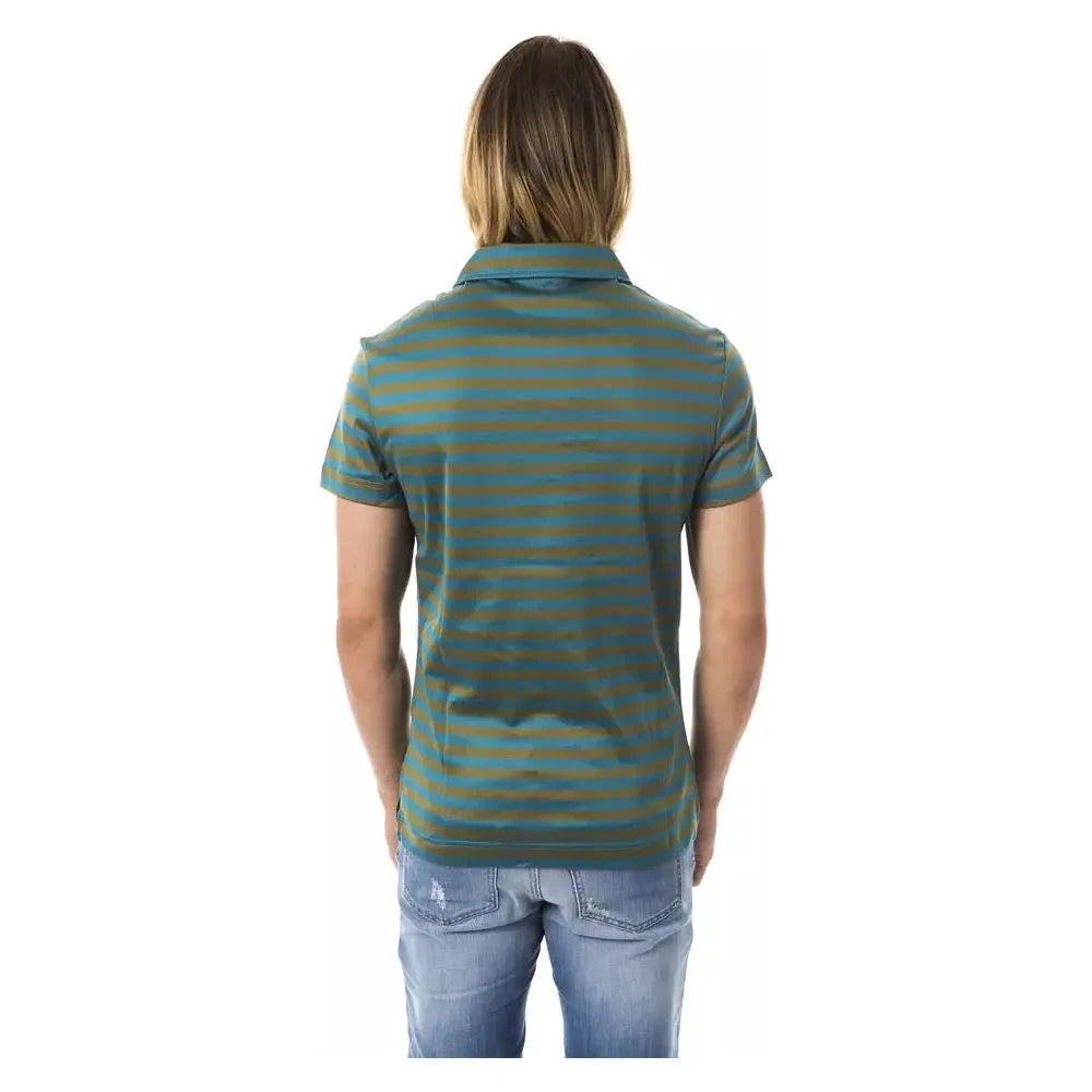 BYBLOS Green Cotton Men Polo BYBLOS