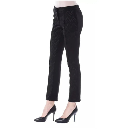 BYBLOS Black Polyester Women Pants BYBLOS