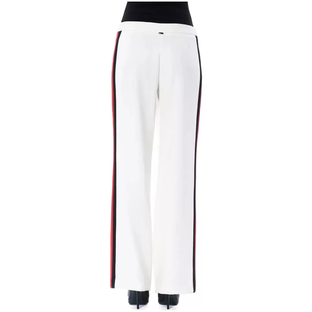 BYBLOS White Polyester Women's Pant Jeans & Pants BYBLOS