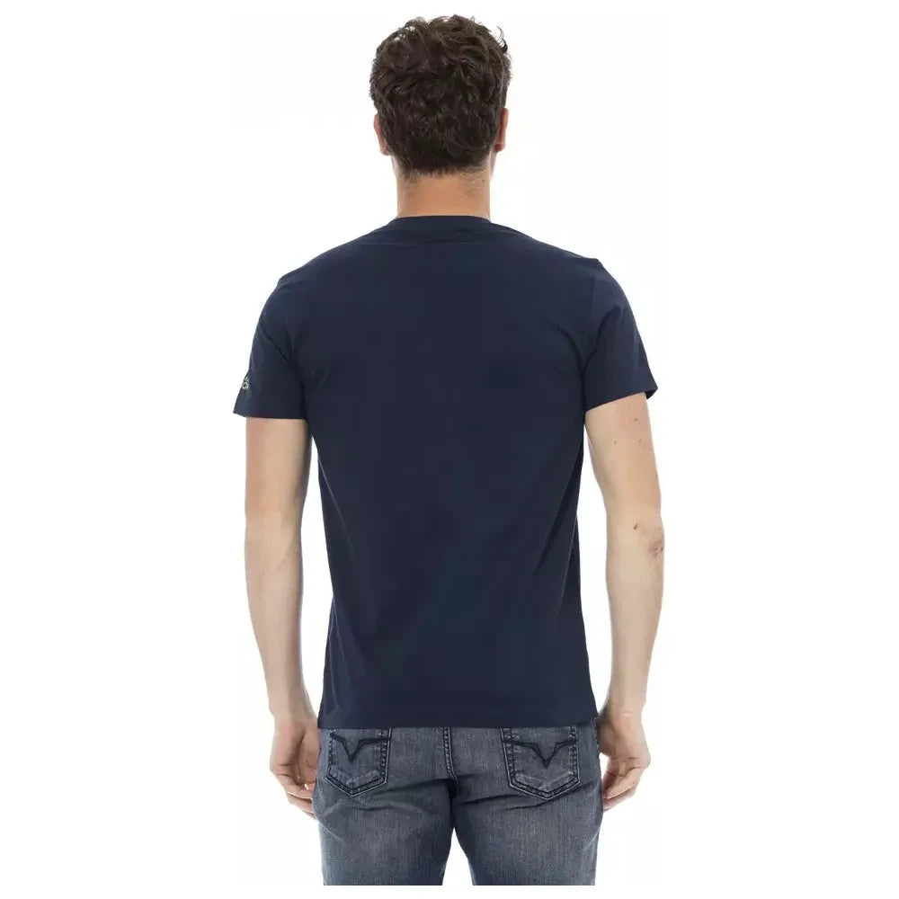 Trussardi Action Blue Cotton Men's T-Shirt Trussardi Action