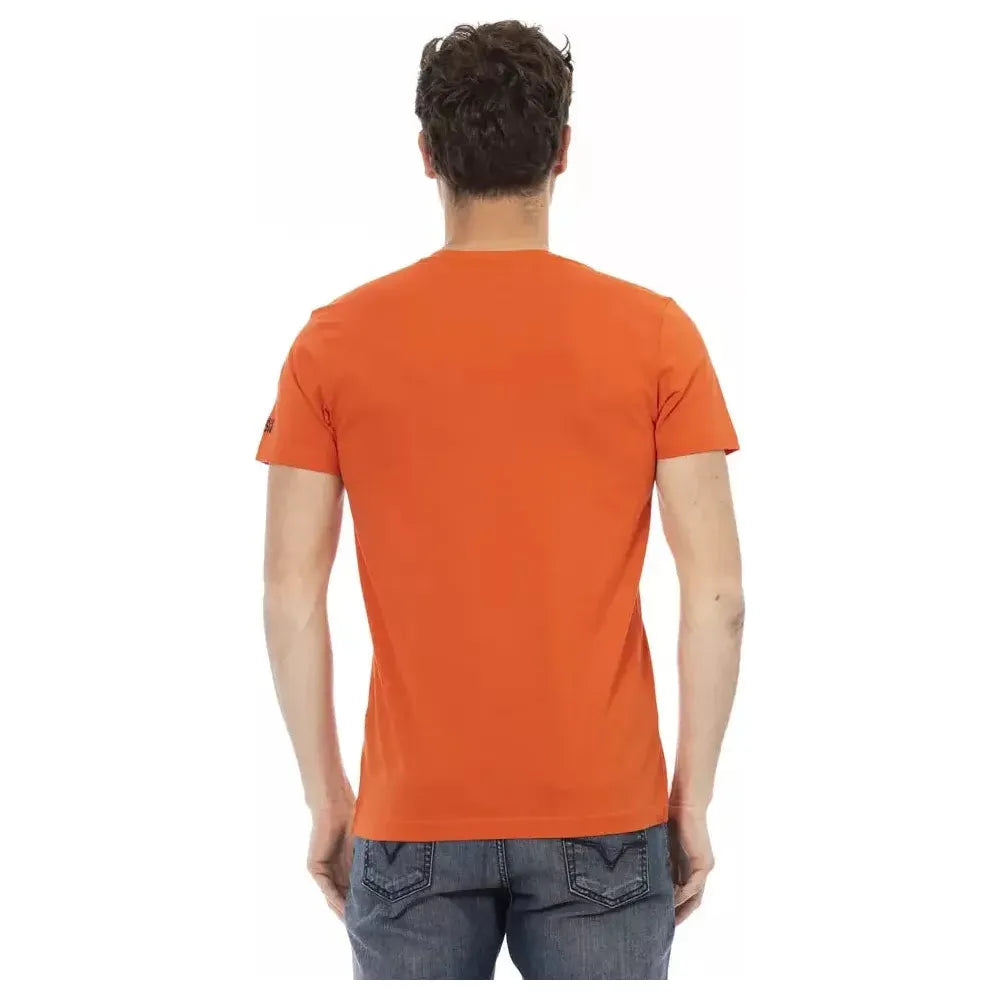 Trussardi Action Red Cotton Men T-Shirt Trussardi Action