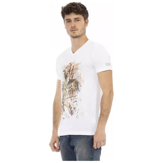 Trussardi Action White Cotton Men's T-Shirt Trussardi Action