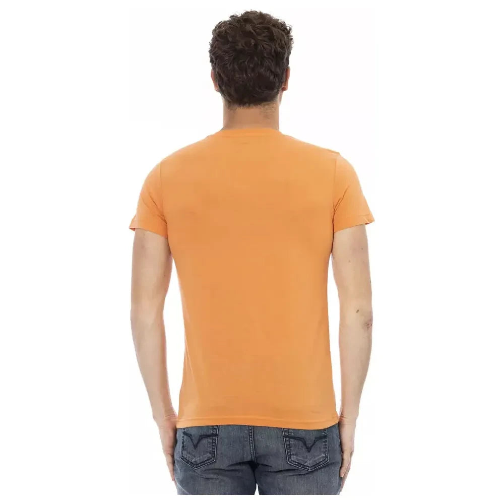 Trussardi Action Orange Cotton Men T-Shirt Trussardi Action