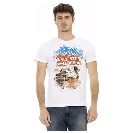 Trussardi Action White Cotton Men's T-Shirt Trussardi Action