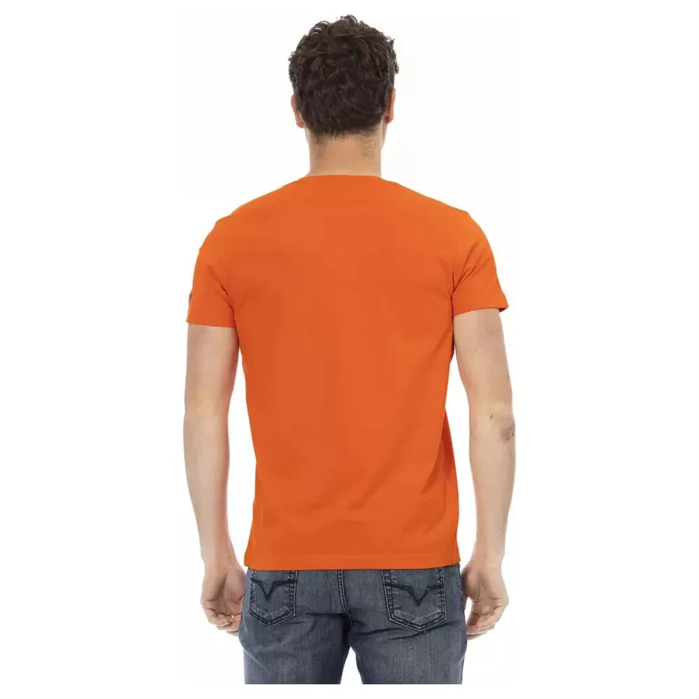 Trussardi Action Orange Cotton Men T-Shirt Trussardi Action