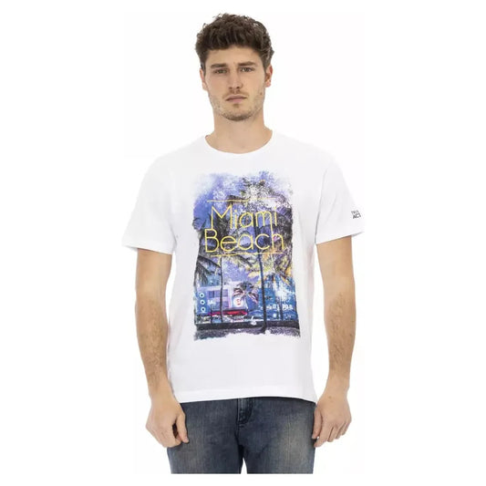 Trussardi Action White Cotton Men's T-Shirt Trussardi Action