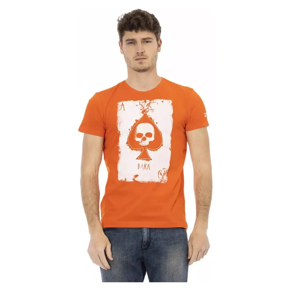 Trussardi Action Orange Cotton Men's T-Shirt Trussardi Action