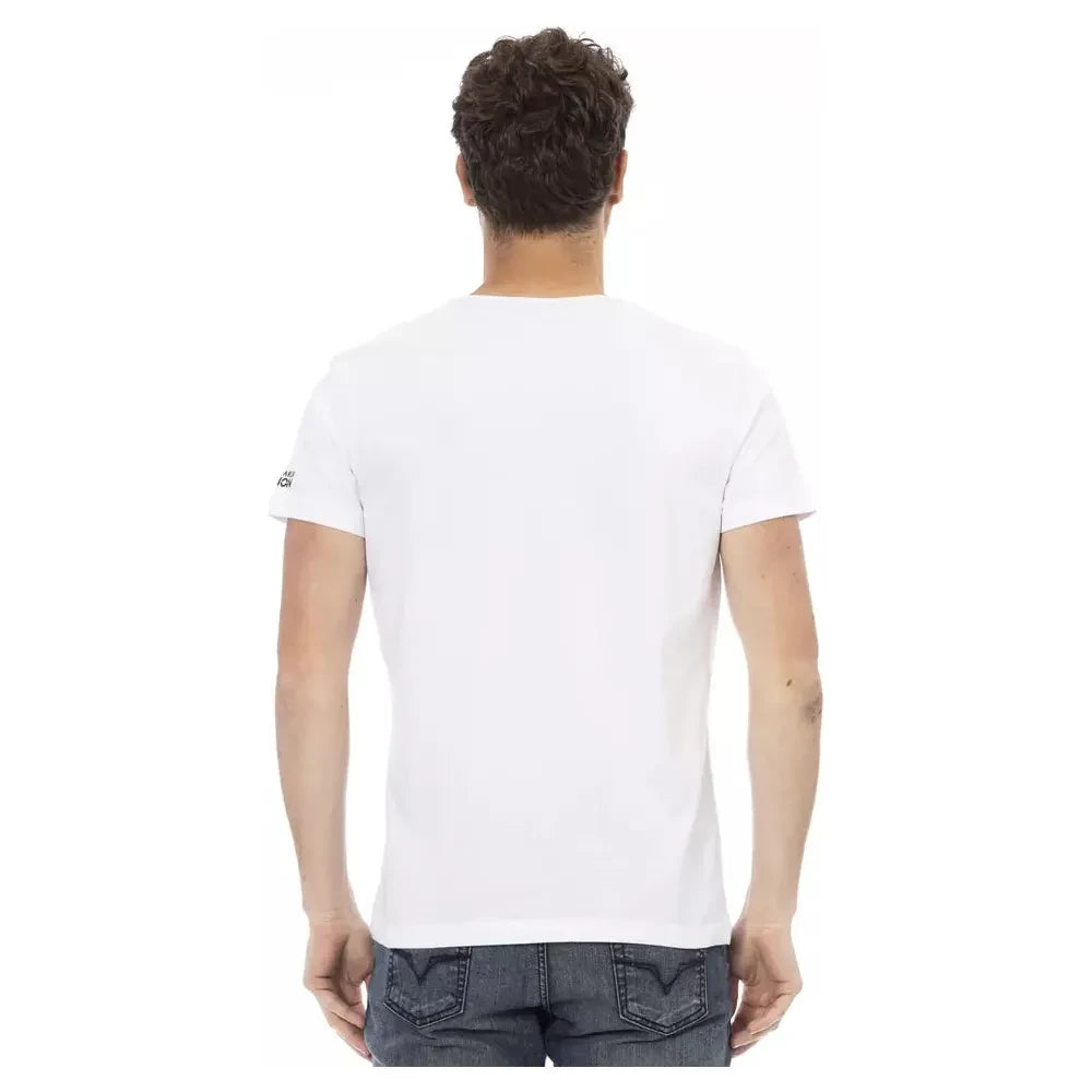 Trussardi Action White Cotton Men's T-Shirt Trussardi Action