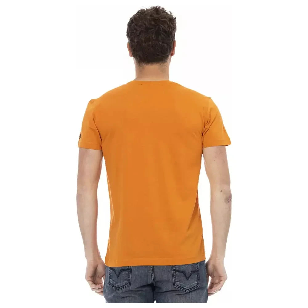 Trussardi Action Orange Cotton Men T-Shirt Trussardi Action