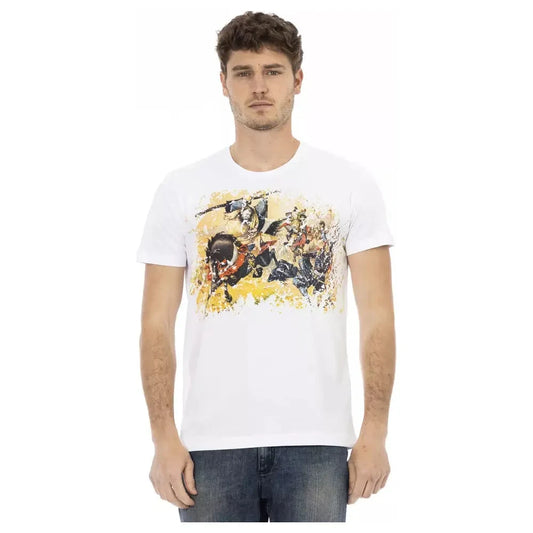 Trussardi Action White Cotton Men's T-Shirt Trussardi Action