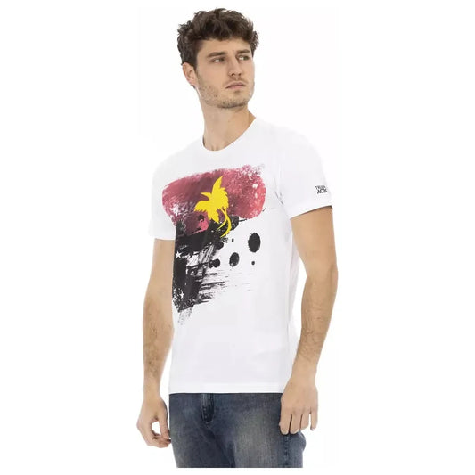 Trussardi Action White Cotton Men's T-Shirt Trussardi Action