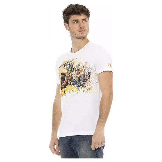 Trussardi Action White Cotton Men's T-Shirt Trussardi Action