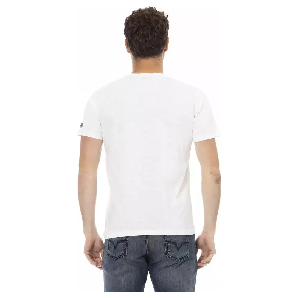 Trussardi Action White Cotton Men's T-Shirt Trussardi Action