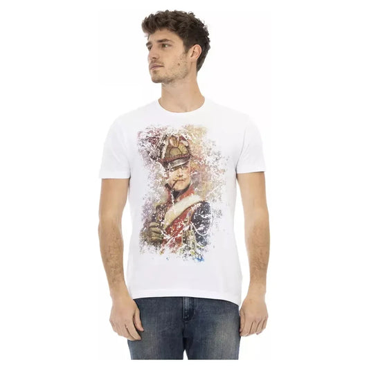 Trussardi Action White Cotton Men's T-Shirt Trussardi Action