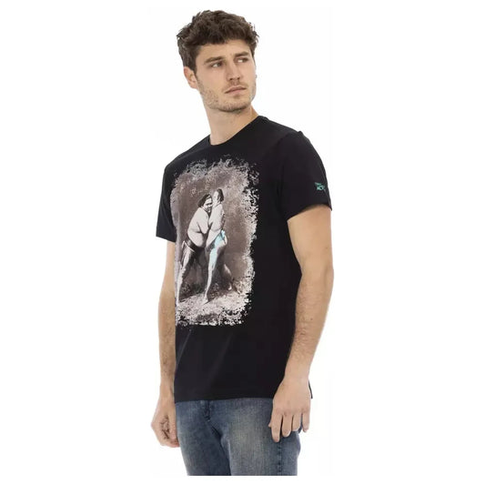 Trussardi Action Black Cotton Men's T-Shirt Trussardi Action