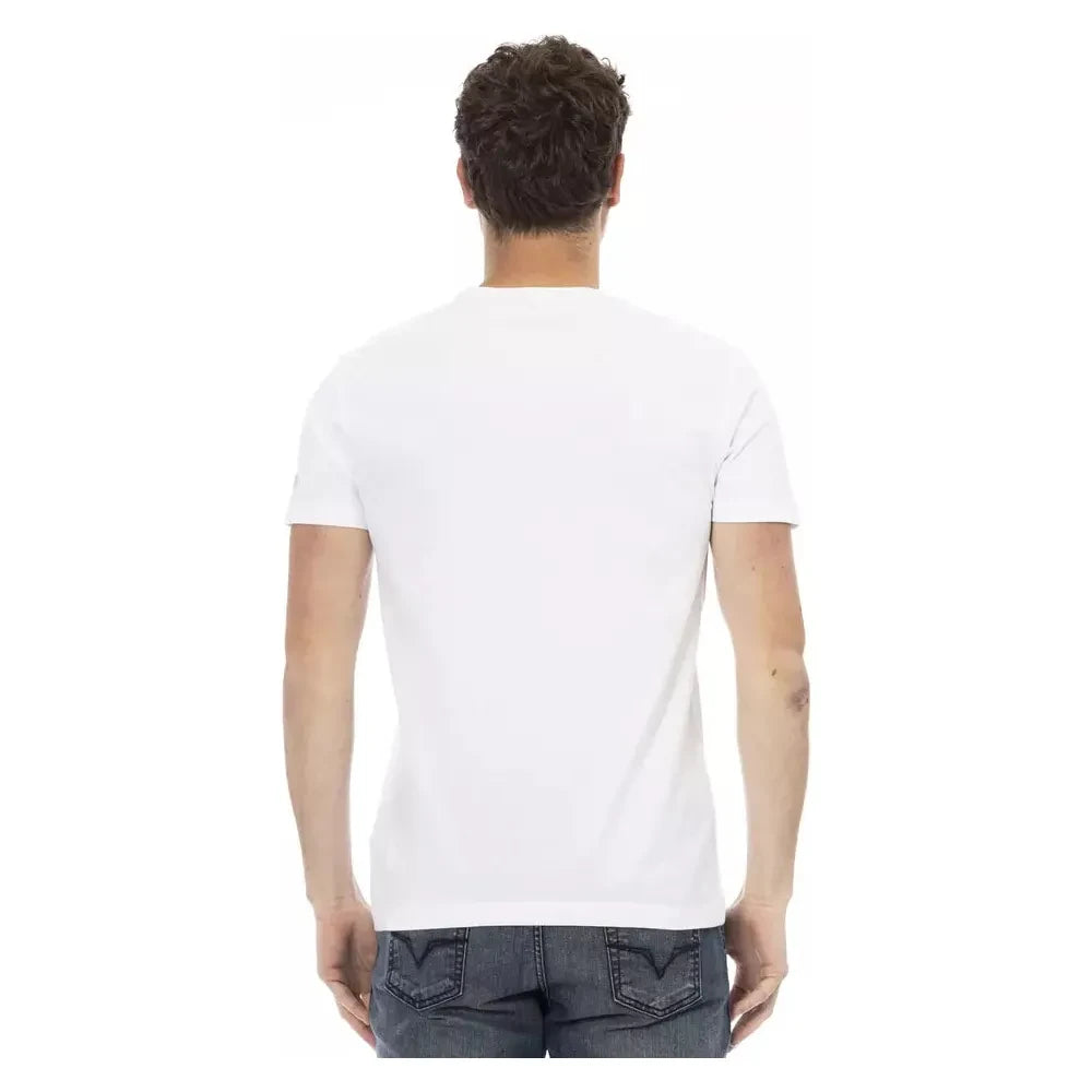 Trussardi Action White Cotton Men's T-Shirt Trussardi Action