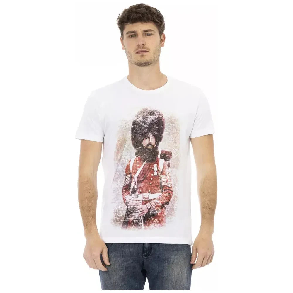 Trussardi Action White Cotton Men's T-Shirt Trussardi Action