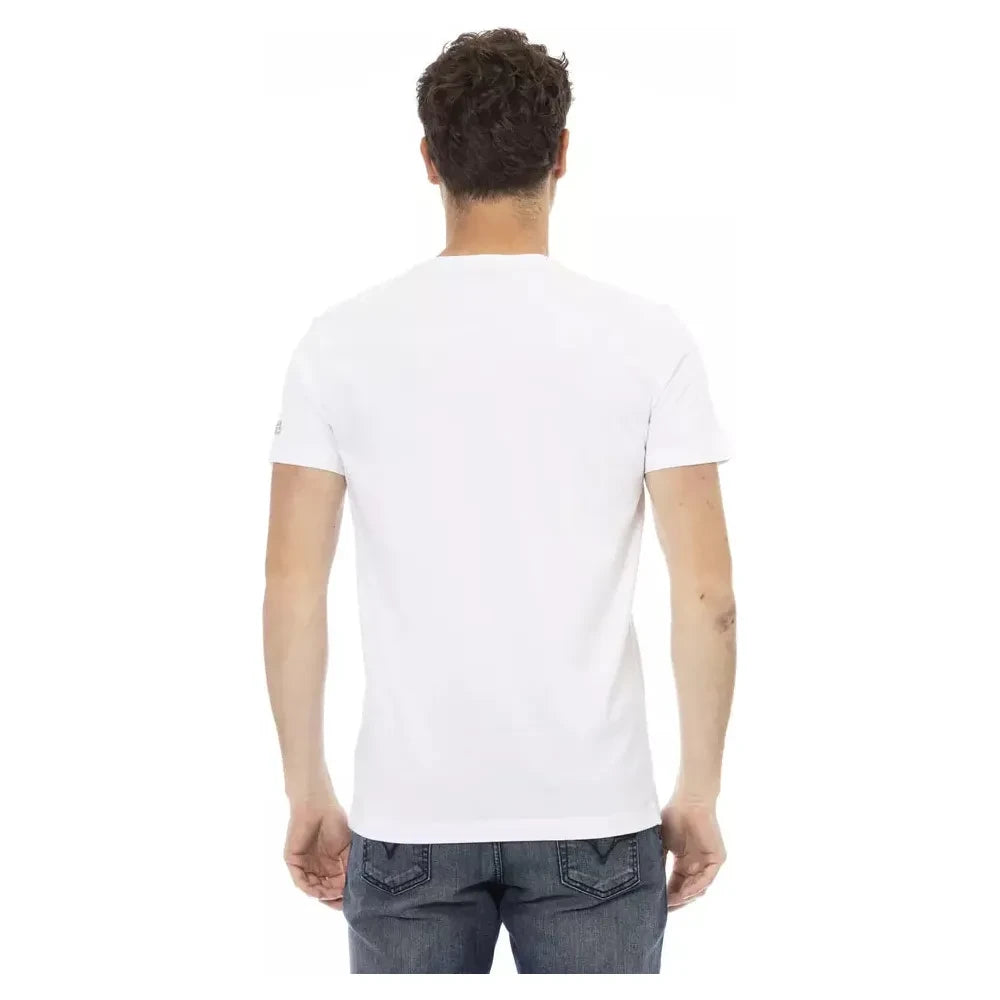 Trussardi Action White Cotton Men's T-Shirt Trussardi Action