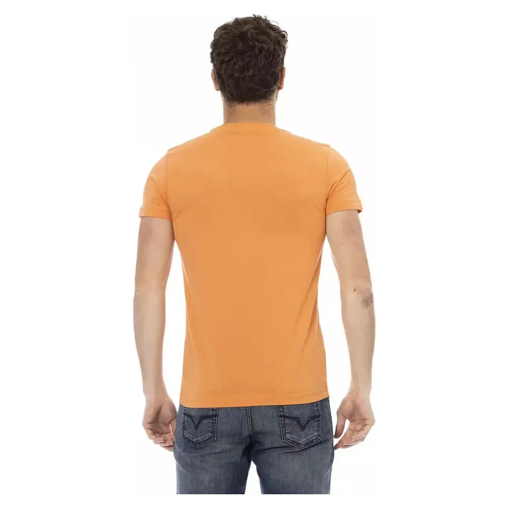 Trussardi Action Orange Cotton Men T-Shirt Trussardi Action