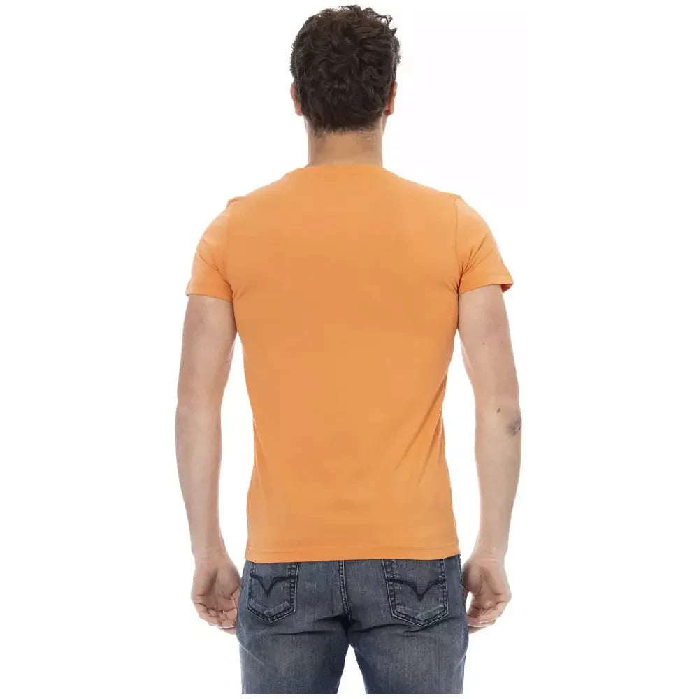 Trussardi Action Orange Cotton Men T-Shirt Trussardi Action