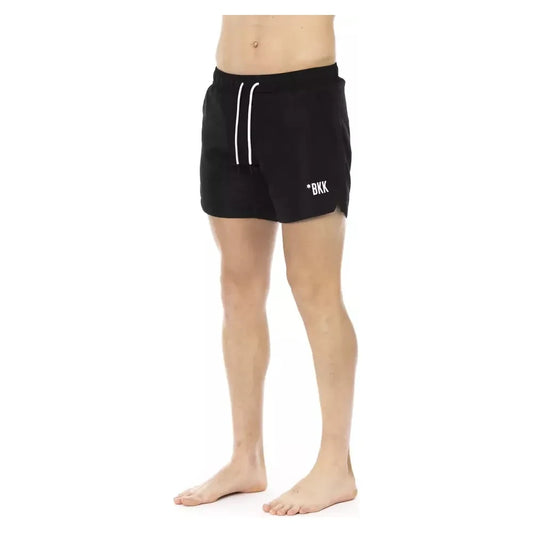 Bikkembergs Black Polyester Men Swim Short Bikkembergs