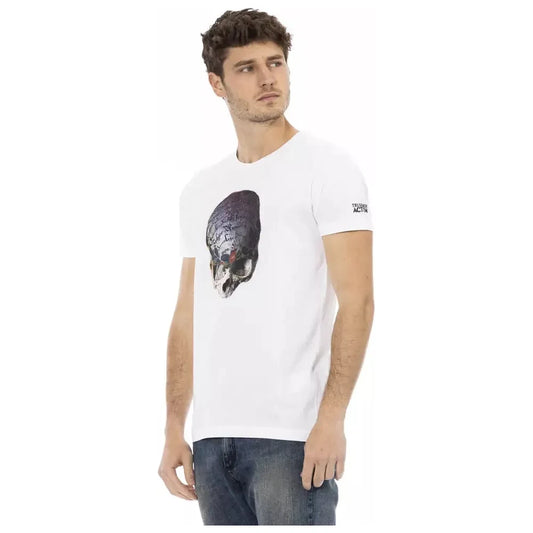 Trussardi Action White Cotton Men's T-Shirt Trussardi Action