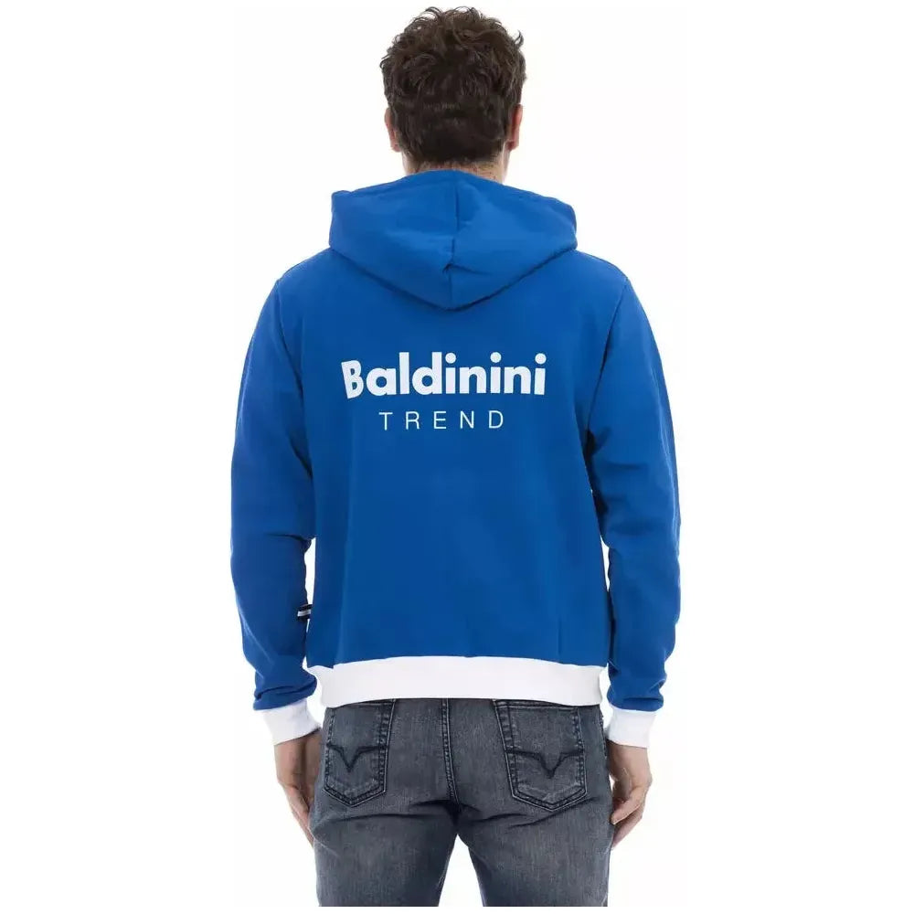 Baldinini Trend Blue Wool Men Sweater