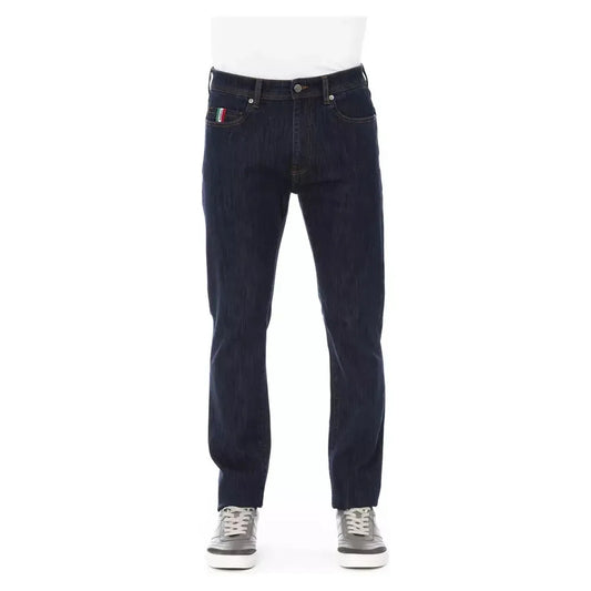 Baldinini Trend Blue Cotton Men Jeans Baldinini Trend