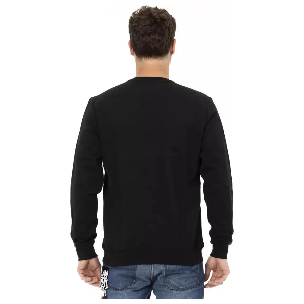 Automobili Lamborghini Black Cotton Men Sweater Automobili Lamborghini