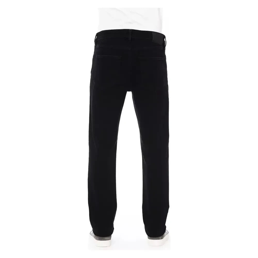 Baldinini Trend Black Cotton Men Jeans Baldinini Trend