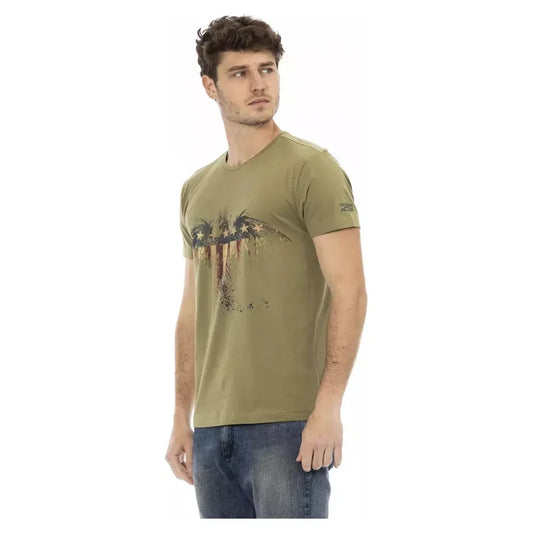 Trussardi Action Green Cotton Men's T-Shirt Trussardi Action