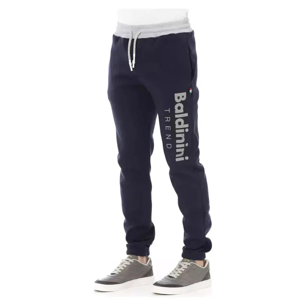 Baldinini Trend Blue Cotton Men Sport Pant