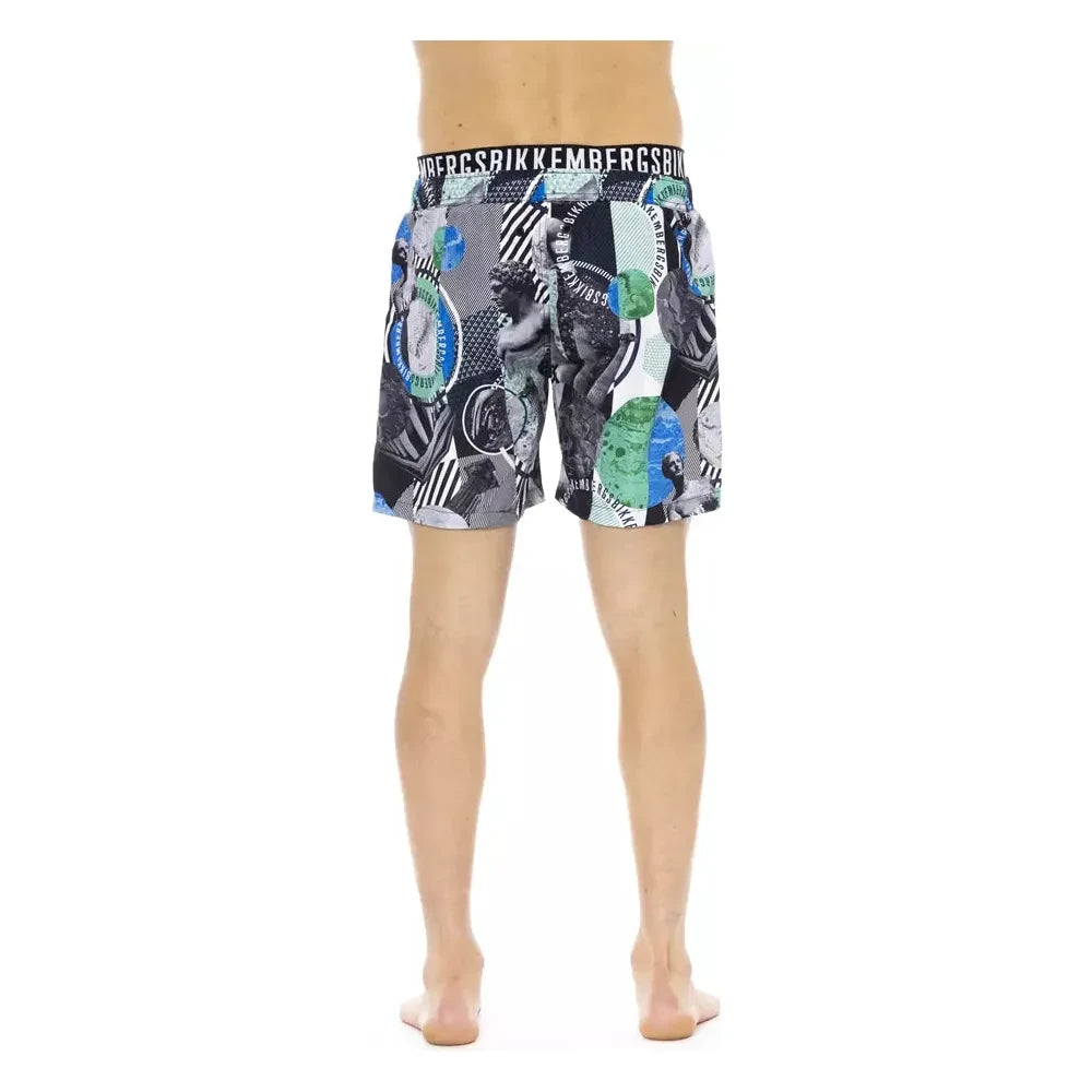 Bikkembergs Multicolor Polyester Men Swim Short Bikkembergs