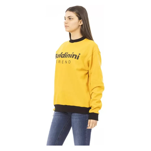 Baldinini Trend Yellow Cotton Women's Sweater Baldinini Trend