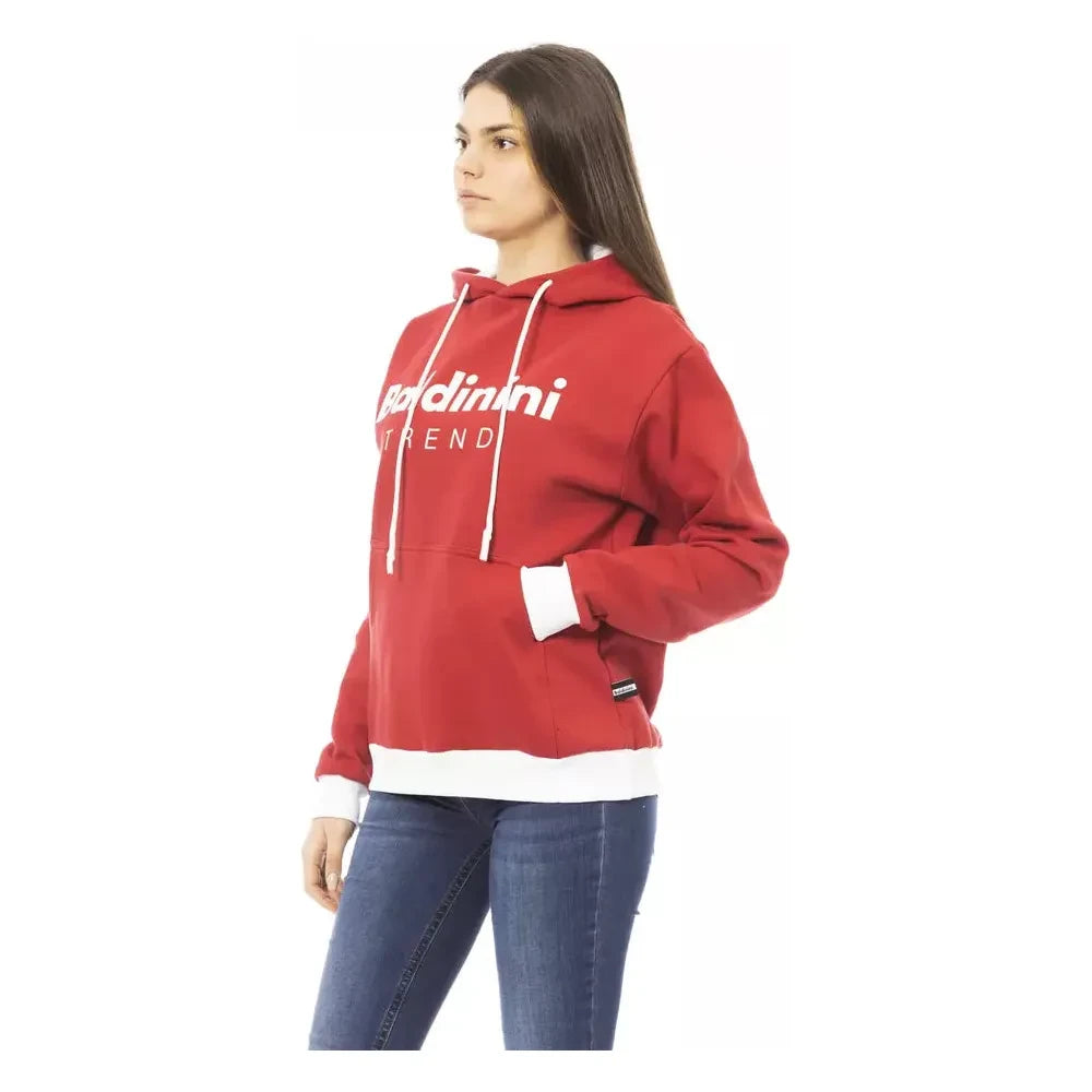 Baldinini Trend Red Cotton Women Sweater Baldinini Trend