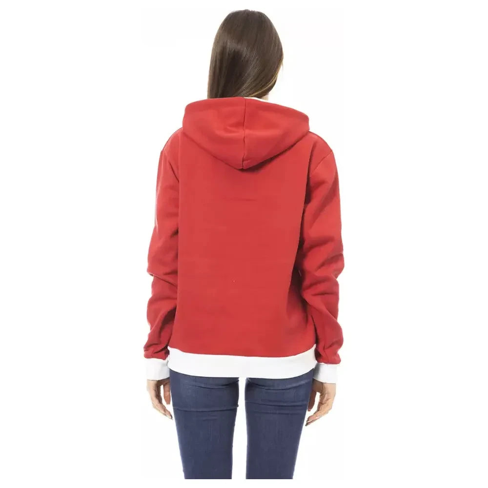 Baldinini Trend Red Cotton Women Sweater Baldinini Trend