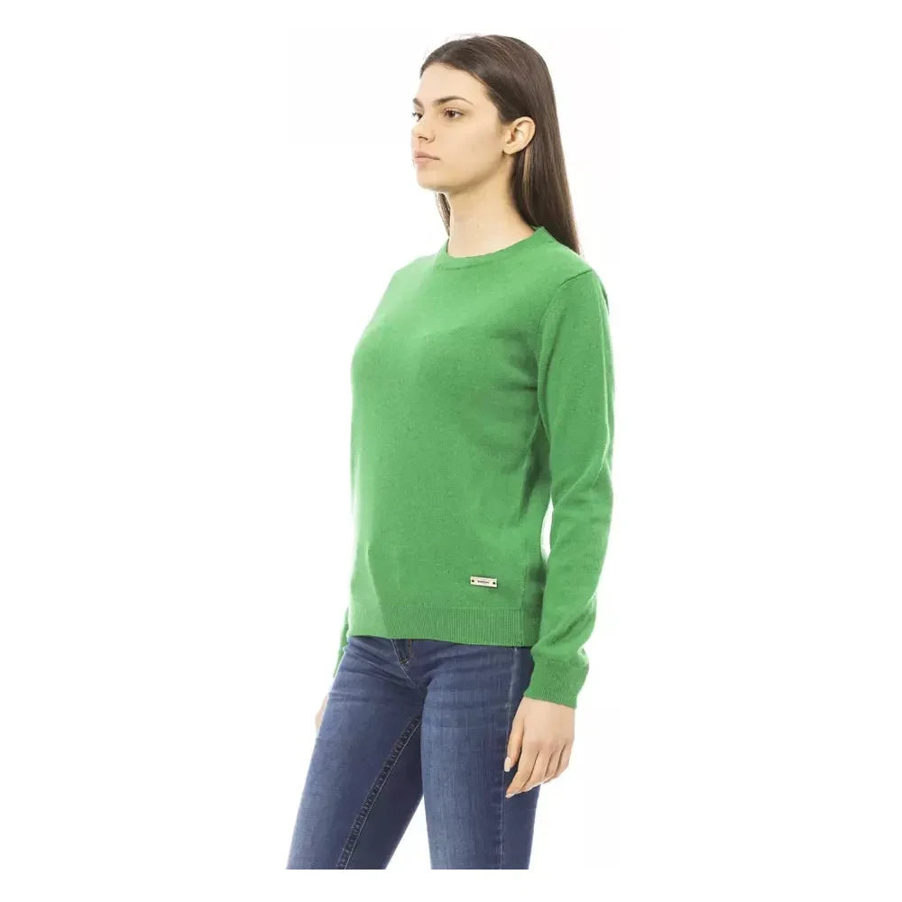 Baldinini Trend Green Cashmere Women Sweater Baldinini Trend