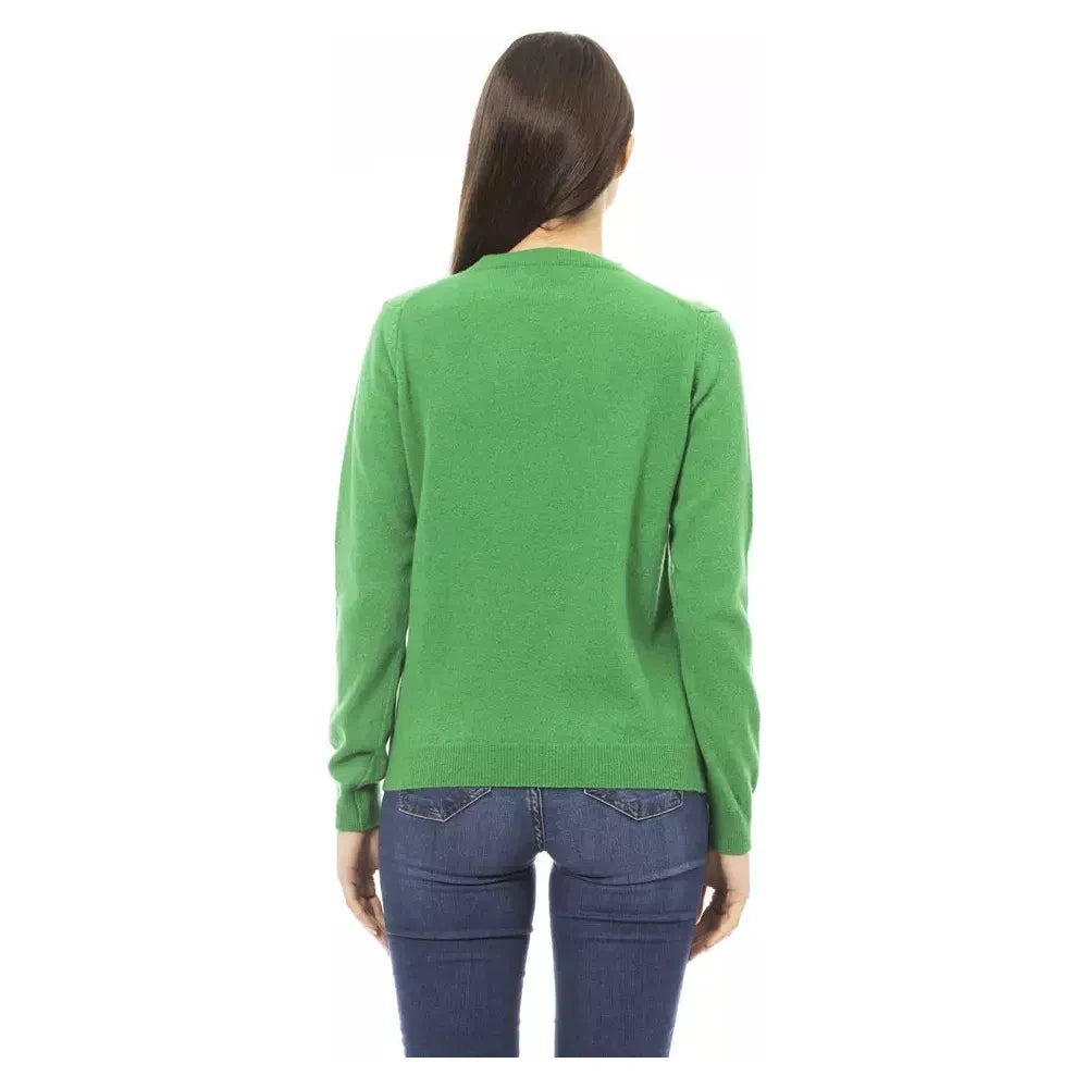 Baldinini Trend Green Cashmere Women Sweater Baldinini Trend