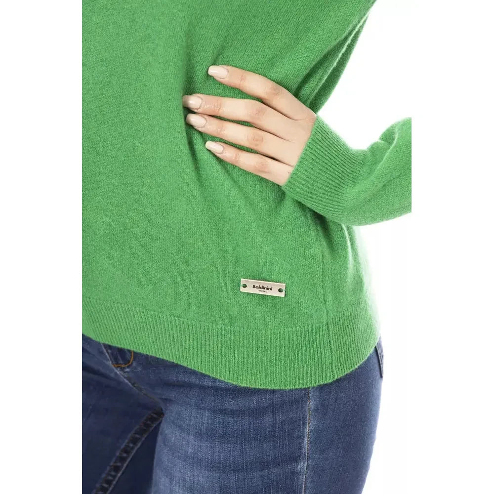 Baldinini Trend Green Cashmere Women Sweater Baldinini Trend