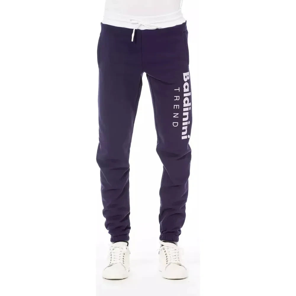 Baldinini Trend Purple Cotton Men Pants Baldinini Trend