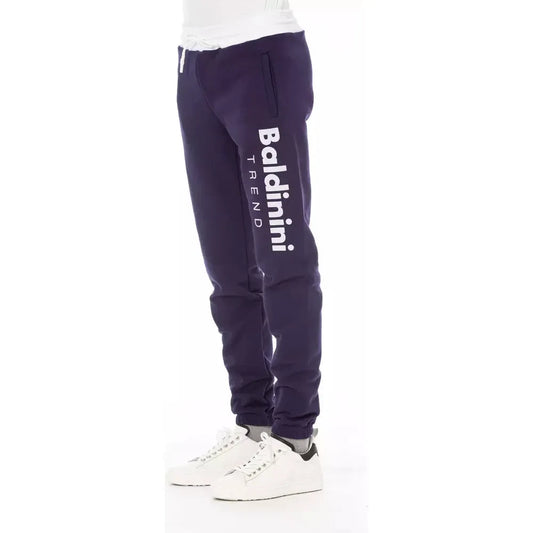 Baldinini Trend Purple Cotton Men's Sport Pant Baldinini Trend