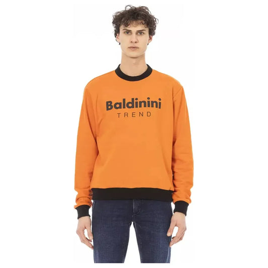 Baldinini Trend Orange Cotton Men's Sweater Baldinini Trend